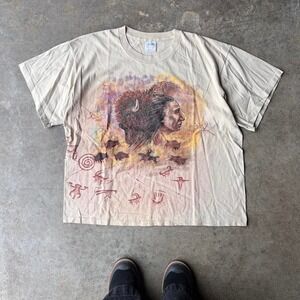 90s hazelwoods native american nature tee